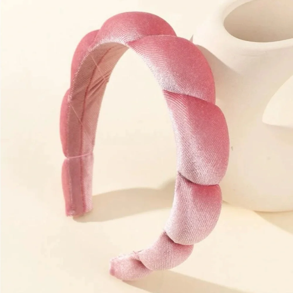 Blush Velvet Headband